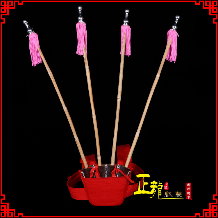 麻栗坡戏装戏曲用品靠旗男女大靠 靠板 正宗牛皮旗杆旗架