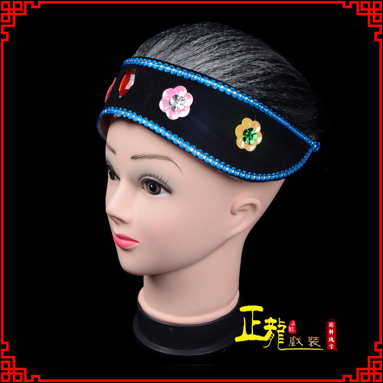 麻栗坡老旦媒婆穷老太婆假发套 老旦头套