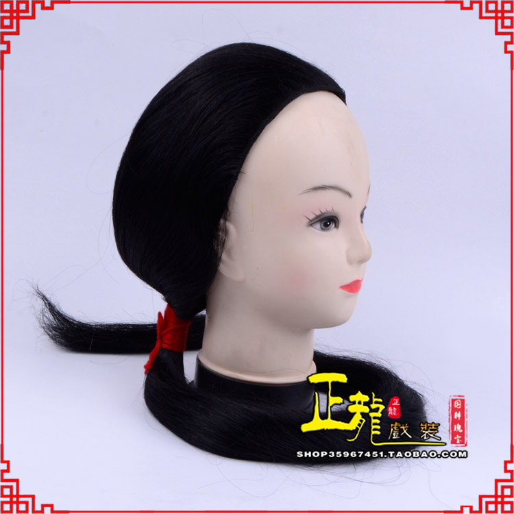 麻栗坡古装影视演出头套花旦假发 真发古装发