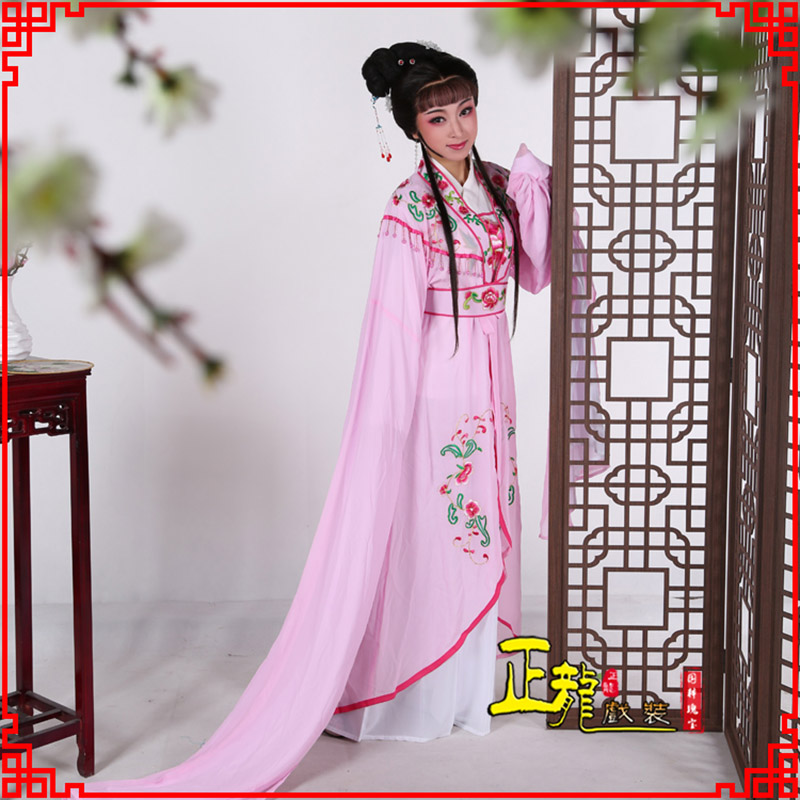 麻栗坡花旦黄梅戏服古装戏服水袖戏剧假云肩长披